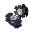 MeiDaXin Threaded Inserts 8 Inch Carbon Steel Stainless Steel Square Tube End Star Nut Polished Finish Class 10.9 12.9 Grade