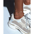 2021 New Daily Jewelry Stainless Steel Long Lasting Gold Link Chain Anklets Women Fashion Accessories