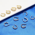 EC1883 Chic Woman Gold Ear Cuffs Jewelry CZ Zircon Diamond Conch Ear Cuff Earrings Non Piercing Clip Ear Cuffs