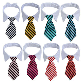 Wholesale Small Medium Sized Dogs Cats Pet Apparel Accessories Striped Bow Tie for Pets