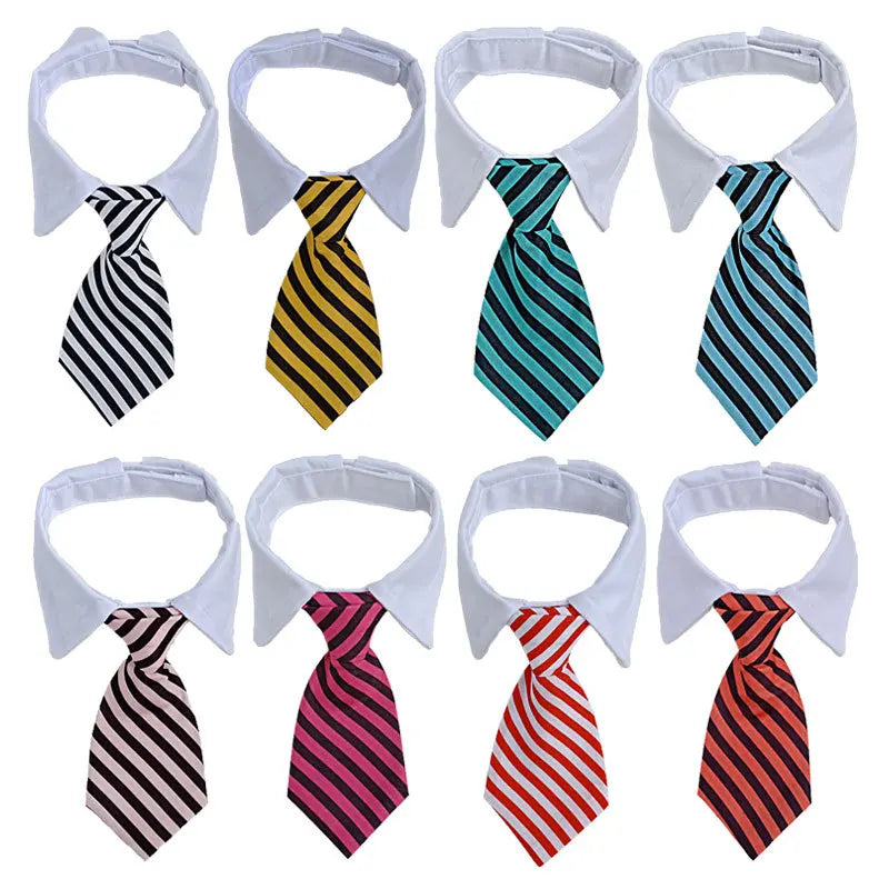 Wholesale Small Medium Sized Dogs Cats Pet Apparel Accessories Striped Bow Tie  for Pets