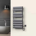 FEIDU Aluminum Heated Wall-Mounted 4-Bar Modern Bathroom Towel Rail Radiator Dryer Integrated Electric Heater for Apartment Use