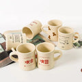 Korea ins cute puppy mug creative small waist ceramic cup office couple cup