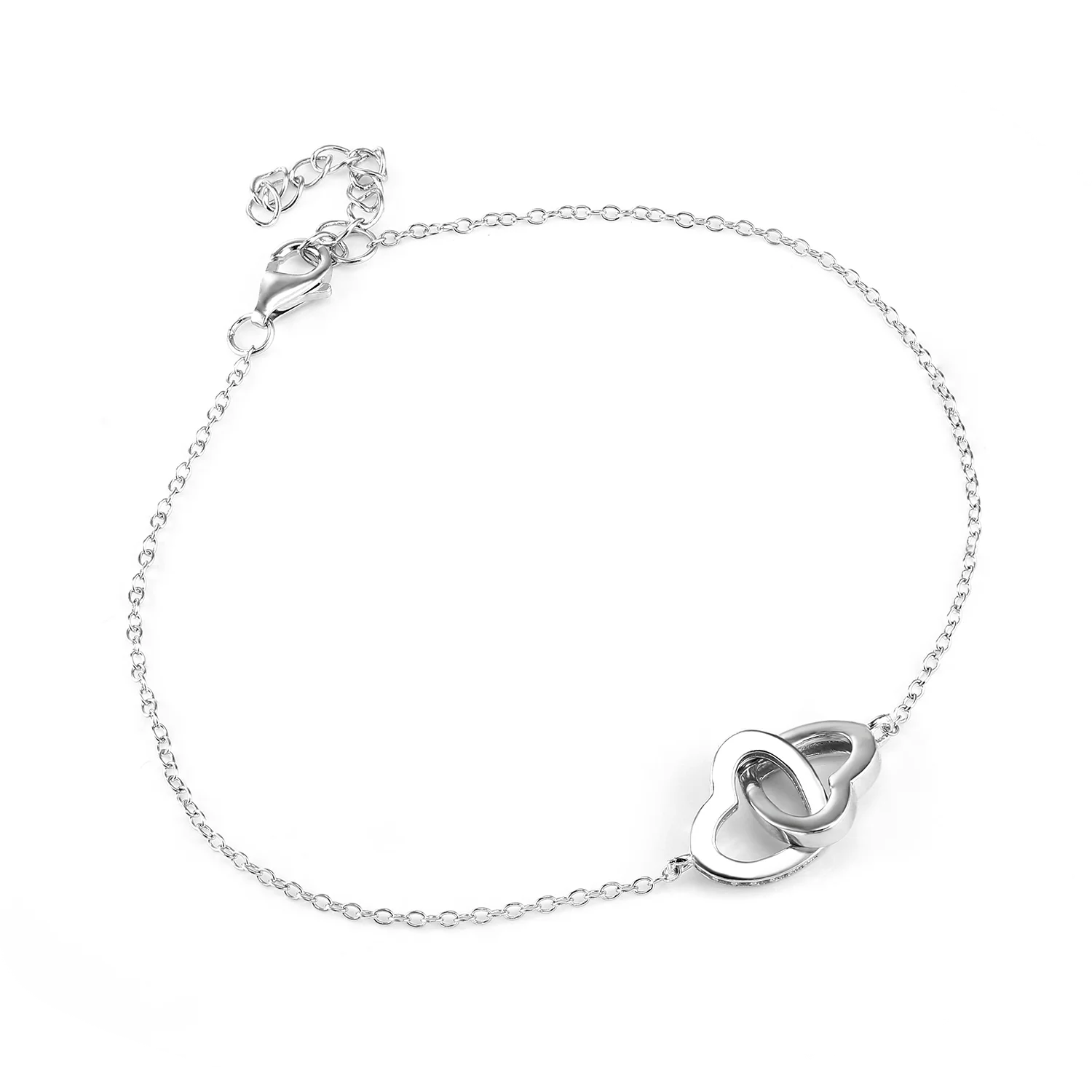 Adjustable 925 Sterling Silver Gold Plated Bracelet with Zircon Main Stone Classic Style for Parties and Gifts