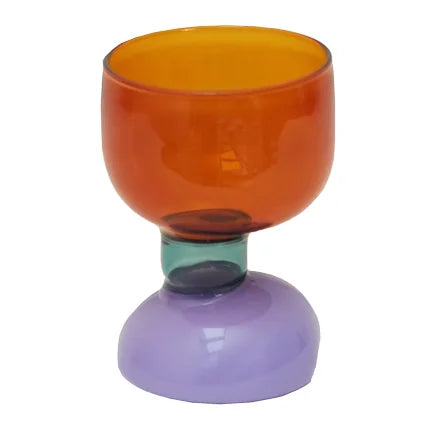 OEM Handmade Irregular Shaped Heat Resistant Colored Borosilicate Drinking Cocktail Glass Tea Milk Juice Cup