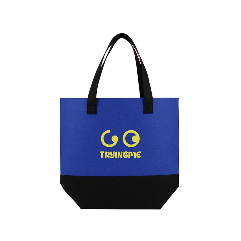 Promotional  Capacity Stationery Bag for Kids Personalised Round Felt Fabric Pencil Case Pouch Bag with Zipper