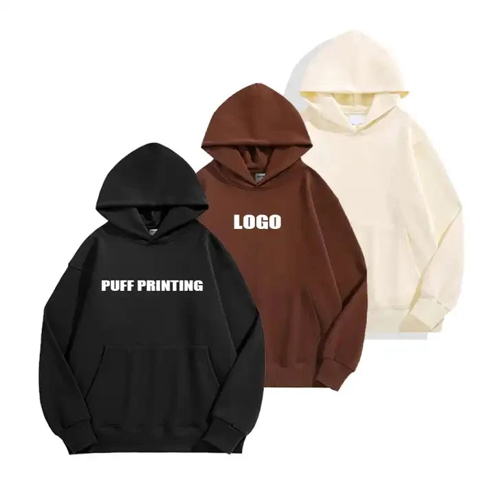 480GSM Heavyweight Oversized Blank Thick Sweatshirts Polar Fleece Custom Puff Print Digital Print Men Hoodies