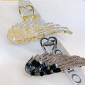Diamond Angel Wings Hollow Hair Clip Large Crystal Shaped Metal Rhinestone Shinny Wings Design Hair Claw Clip