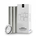 20oz Stainless Steel Tumblers Double Wall Insulated Straight Skinny Blanks Tumbler With Lids and Straws