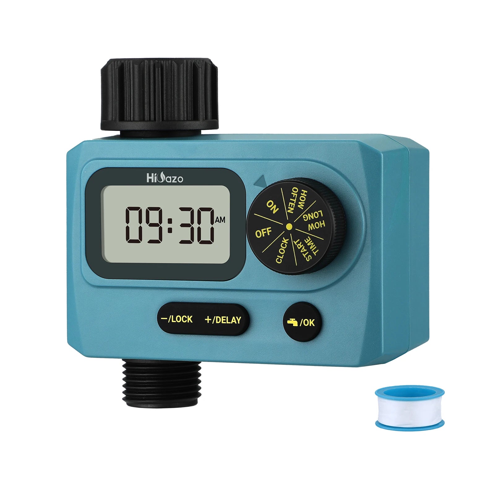HO-WT-1S Programmable Water Faucet Timer with Rain Delay for Garden Lawn Greenhouse Courtyard