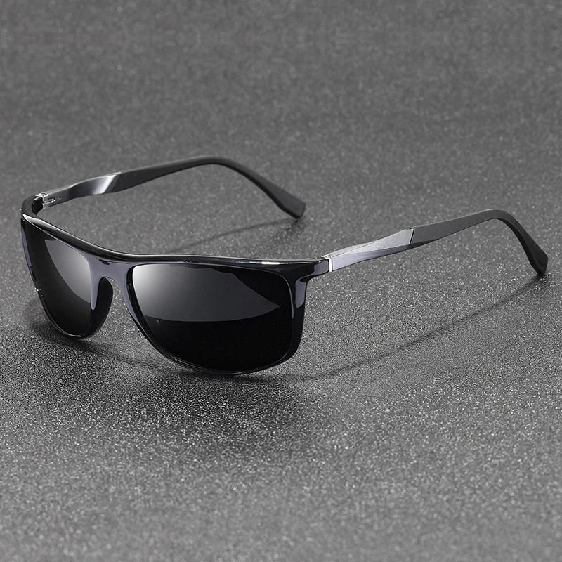 High Quality  Hot Selling Aluminum Magnesium Polarized Glasses Night Vision Driving Men's Yellow Sunglasses