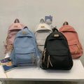 2022 Summer Large Capacity Girls School Backpack Outdoor Waterproof Travel Cute Nylon Zipper Japan Style Computer Backpack Plush