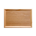 Modern Luxury Wood Tray Rectangular Tea and Coffee Shop Tableware Personalized Flat Wooden Dish Tray Manufacturer Supplier
