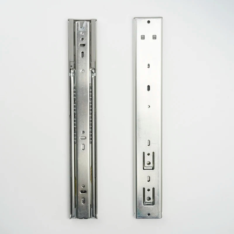 Industrial-Grade 51mm 65kg Triple Extension Ball Bearing Drawer Runners Heavy-Duty Slide Rails for Bedroom Bathroom Home RV Use