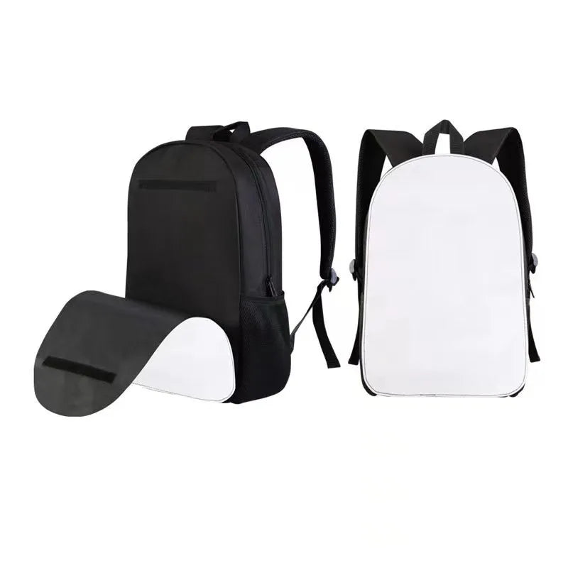 16 Inch Polyester School Bag for Primary Students DIY Blank Sublimation Backpack for Girls Boys Custom Tote Bag Laptop