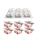 D-0146 Mousse Cake Moulds for Bakery Jelly Moulds Pastry Baking Tools   6 Cavity  Square Cloud Silicone