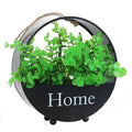 Creative Hanging Flower Basket Wall Hanging Pastoral Retro Wooden Hanging Flower Pot Flower Stand Wall Decoration Pendant Wall
