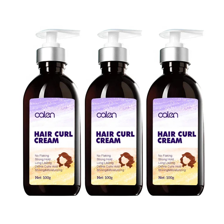 Customized Logo Curly Hair Cream Styling Defining Natural Strong Hold Shiny Hair Cream for Curly Hair