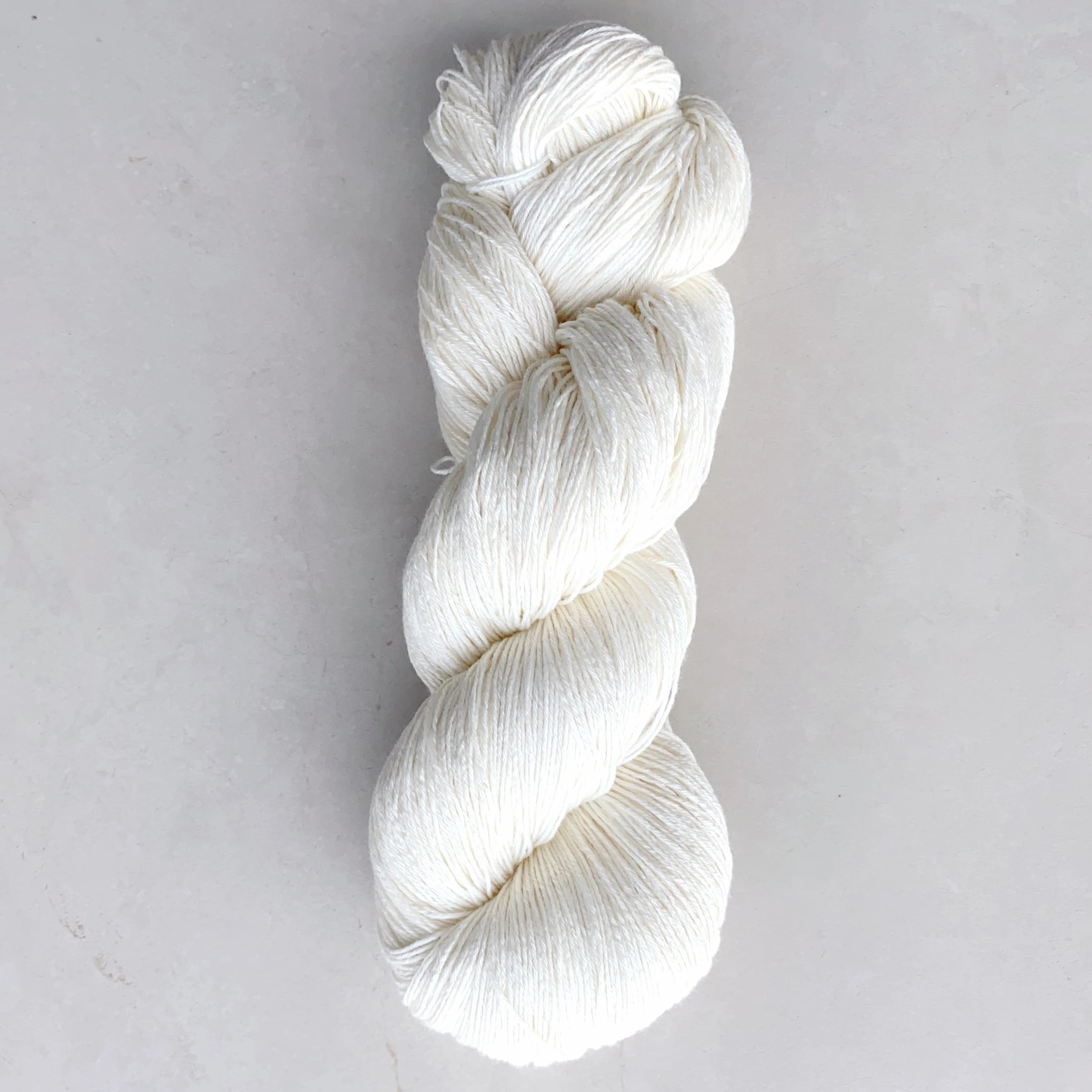 Lotus Yarns Bamboo Sock Natural White Fingering/Sock Weight 65%superwash Merino 20% Bamboo 15%silk Knitting  Natural Undyed Yarn
