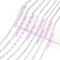 Factory Price Paper Clip Chain Gold Plated 925 Sterling Silver Chain Necklace