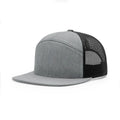 Grey Richardson 168 Custom Embroidery Logo Design 7 Panels 60% Cotton 40% Polyester Trucker Hat High Quality Sport Caps