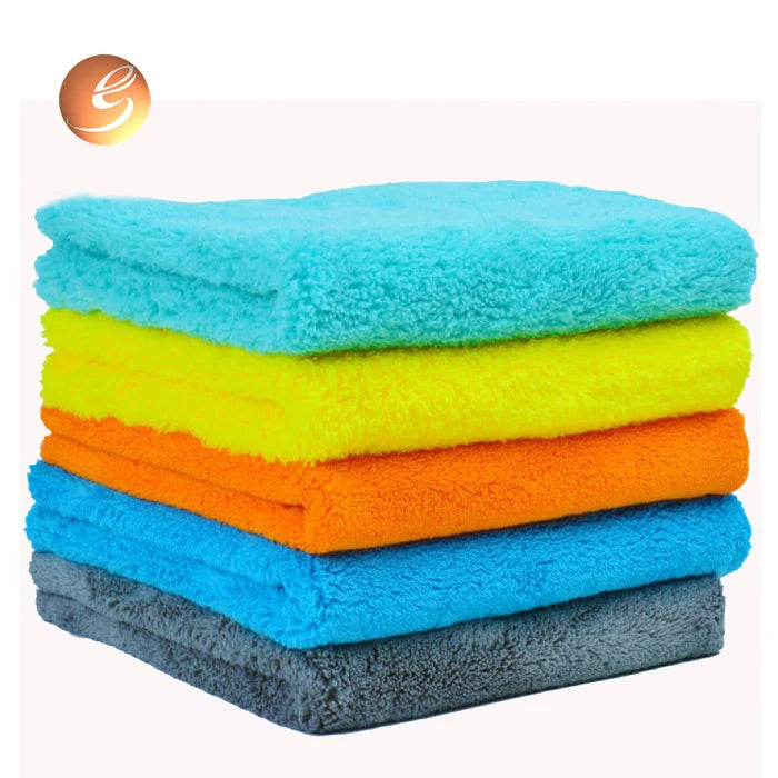 550GSM Super  Plush Thick Edgeless  Microfiber Buffing Towel for  Car Detailing Microfiber Coral Fleece Towel
