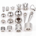 Metal Stainless Steel Spacer Beads Charm Pendant Necklace Bracelet Earring Accessories for Diy Jewelry Findings