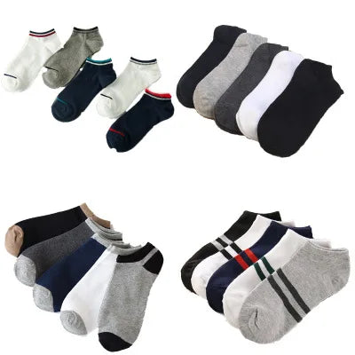 HF Youth Sports Shorts Men's Simple Fashion 100% Cotton Knitted Socks for Spring