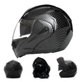 Custom Men Women Modular Moto Bike Carbon Fiber Motorbike Full Faced Motorcycle Helmet