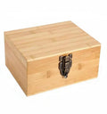 Polished Lockable Multifunction Bamboo Washable Stash Box Combo Kit Accessories Wood Cigar Stash with Rolling Tray