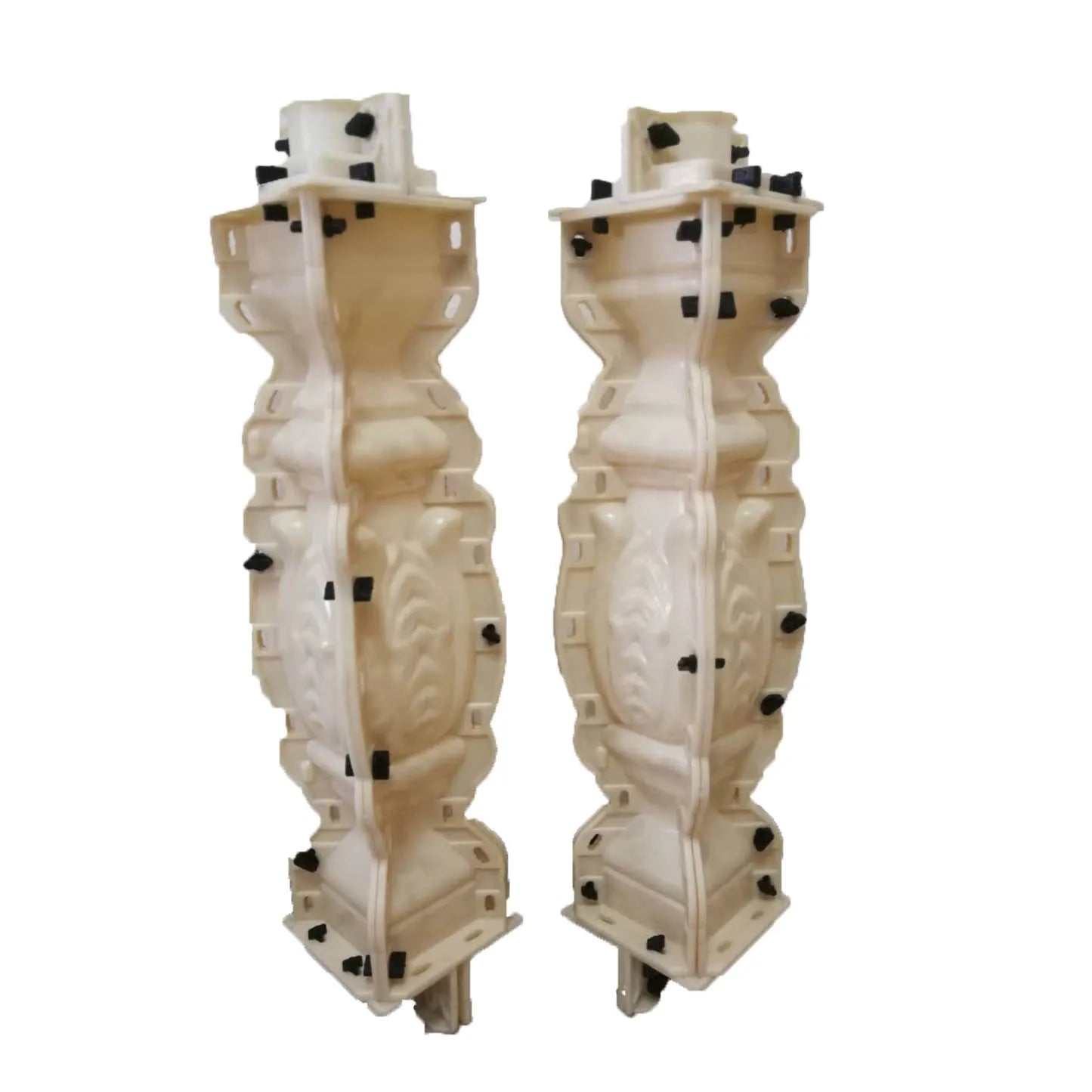 Precast  Plastic Decorative square Flower Shape  Concrete Baluster Mold for Sale