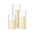 High Borosilicate Glass Cylinder Empty Tall Tealight Candle Holders Jars for Weddings Christmas Valentine's Day Home Decoration