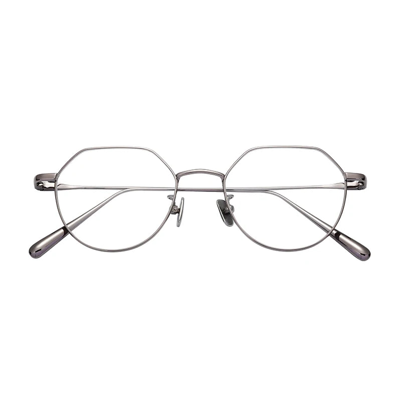 New Fashion Metal Vintage Polygon Glasses Frame Optical Eyeglass Frame Spectacles