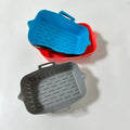 OEM Pot Mats for Air Fryer Rectangle Shaped Big Size Large Capacity Light Weight Reuse Air Fryer Silicone Liner