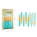 Wholesale Customization Five Big Five Small 10pcs Candy Colored Fiber Makeup Tools New Makeup Brush Set