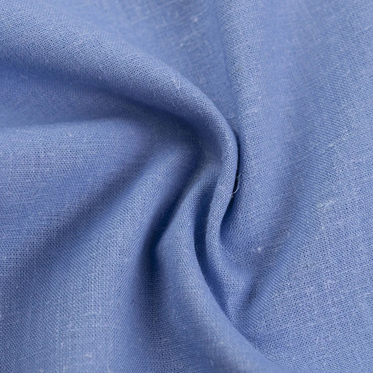 81005 --55%Hemp 45%Recycled Polyester High Quality Plain Woven Hemp Fabric for Clothing