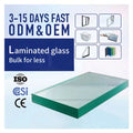Customized Size Laminated Triplex Glass for Building Highly Safety with Application in Hospital Bedroom Warehouse Lighting