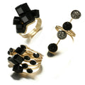 Best Black Gold Autumn Handmade Modern Bohemian Heart Ring for Women