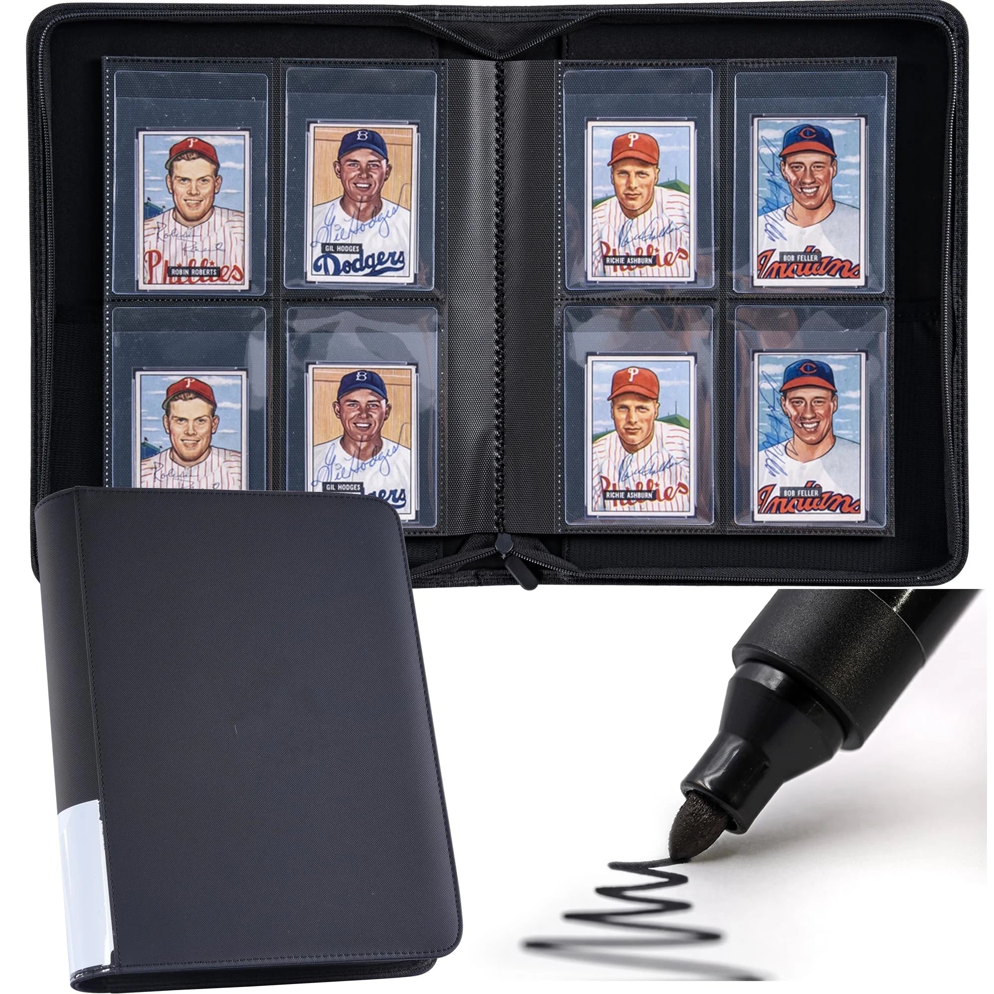 Binder for Semi Rigid Card Holder Fits PS A BGS SGC & CSG Grading Submission Sleeves for Cards