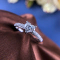 For GIA Natural 1-Carat E SI1 Heart-Shape Cut Diamond Ring 18K Real Gold for Women Luxury Wedding Engagement Ring