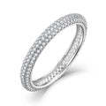 Custom Vintage Minimalist Luxury Fashion Fine Jewelry 925 Silver Zircon Ring Men Women Anniversary Valentine's Mother's Day