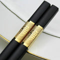 Sushi Chop Sticks Gold Plated Learner Gifts Set Non-Slip Chinese Chopsticks