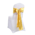 Faixas De Cadeira De Cetim Chair Sashes for Wedding Decor Light Weight Wholesale Price Satin Chair Sashes