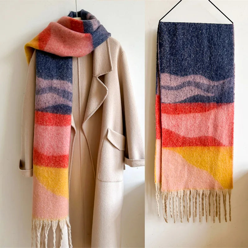 European and American Scarves Winter Neck Scarf Women Winter Scarf