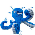 2025 New Large Tough Blue Octopus Plush Dog Toy Squeaky Tug War & Chew Interactive Pet Toy Keeps Dogs Busy