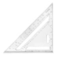 7\" Customizable Aluminum Alloy Triangular Ruler Multifunctional 45Â° & 90Â° Measuring Plate Industrial Grade Tool
