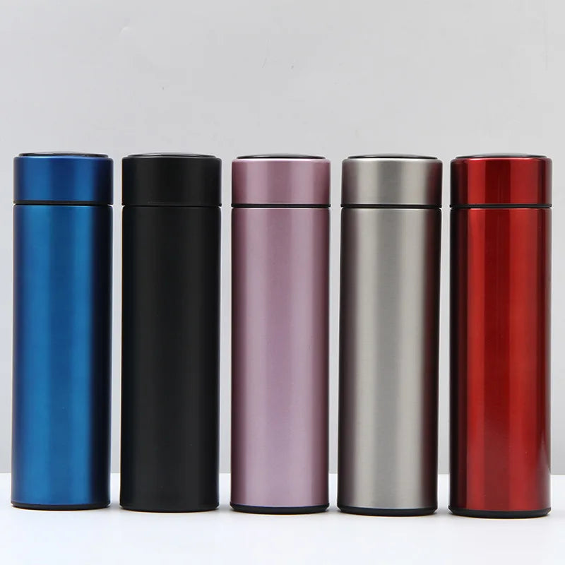 Custom Smart Drinkware Double Layer Stainless Steel Water Bottle Simple Promotional Student Gift Mug for Advertising