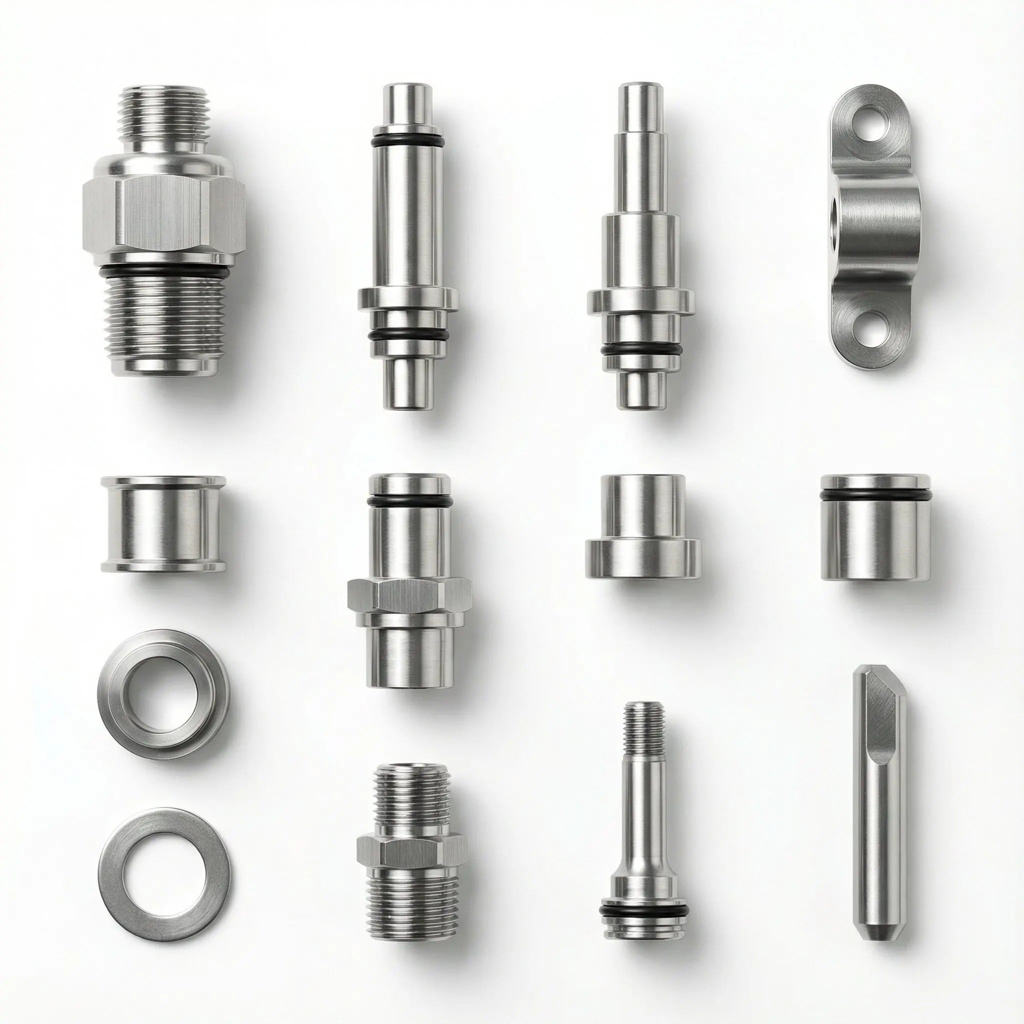 Custom CNC Machining 316L Stainless Steel Precision Turned and Milled Components OEM Manufacturing Service