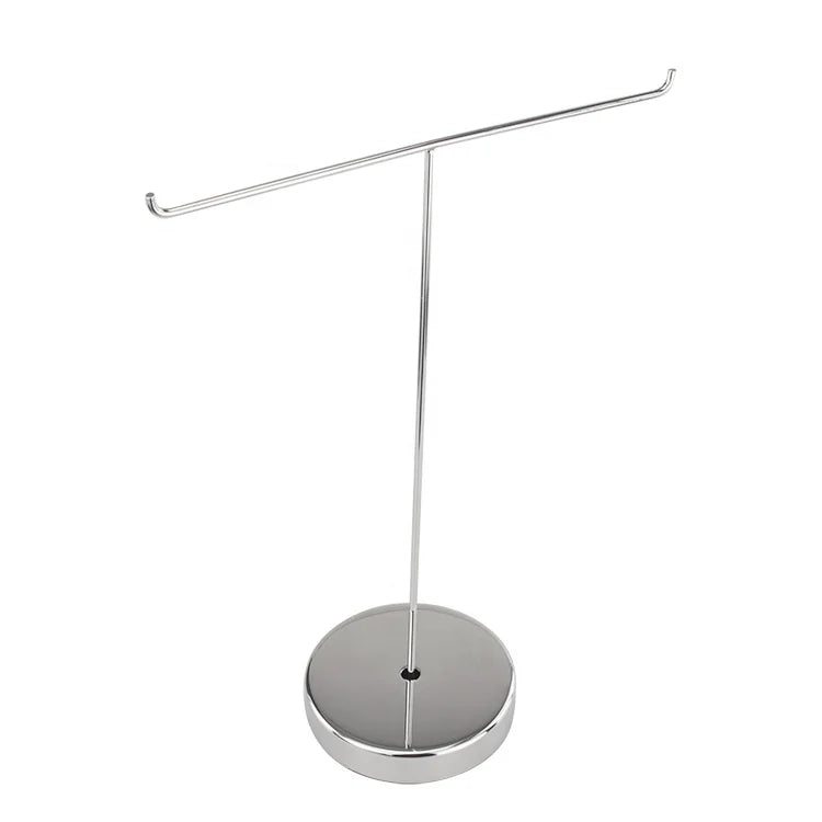 Wholesale Silvery New Style Metal Stainless Steel Retail Shop Toggery Couture Handbag Display Stand Holder