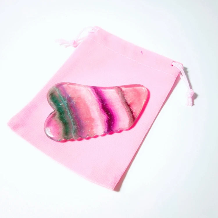 DIY Cheap Lapis Fluorite Spiky Shape Gua Sha Stone Opal Therapy with Price
